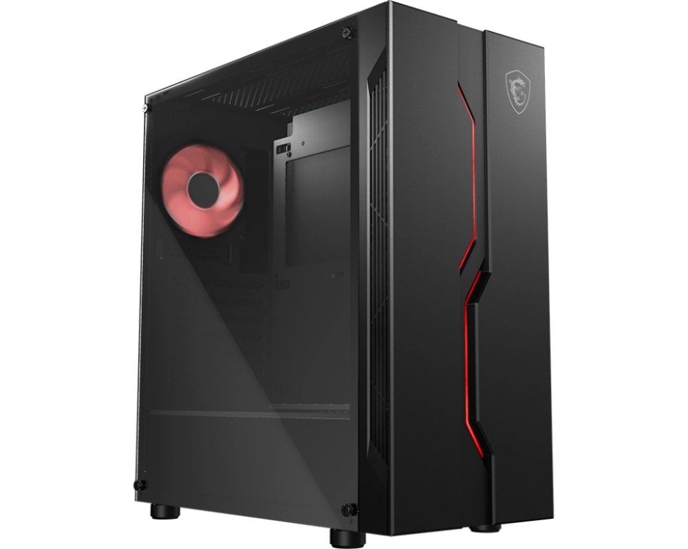 Thùng máy Case MSI MAG VAMPIRIC 100L | Đen, Mid Tower, Tặng 4 Fan RGB